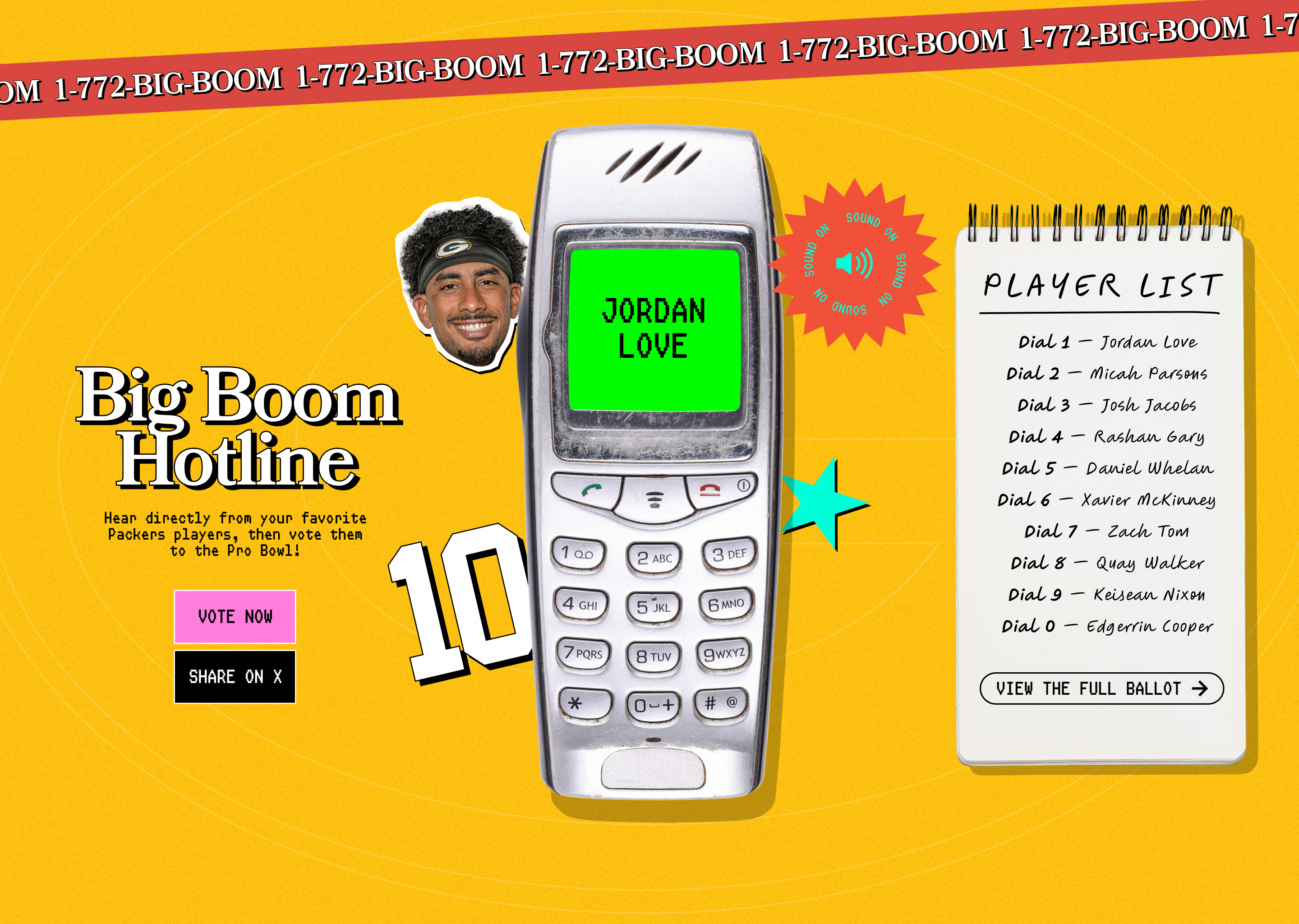 Packers Big Boom Hotline campaign | 8th Hashtag Sports Awards