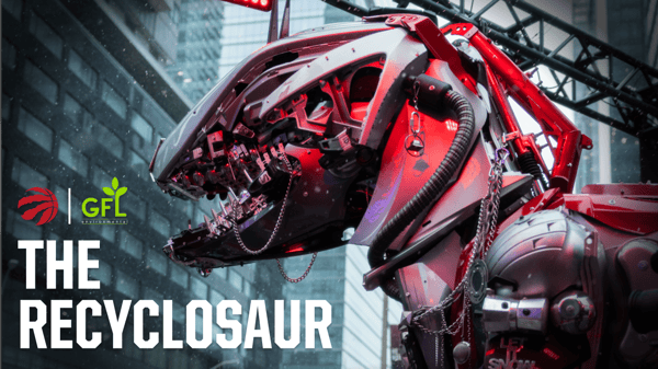 The Recyclosaur, Presented by GFL Environmental & the Toronto Raptors