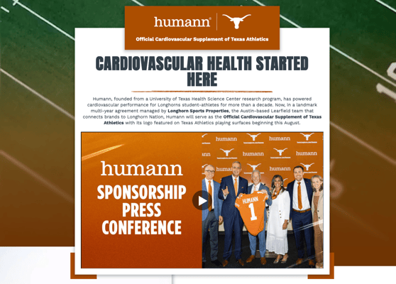 Humann x Texas Athletics