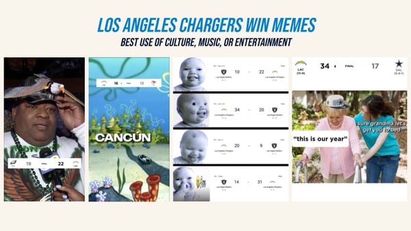 Los Angeles Chargers Win Memes