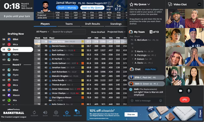 Yahoo Fantasy Draft Together | 4th Hashtag Sports Awards