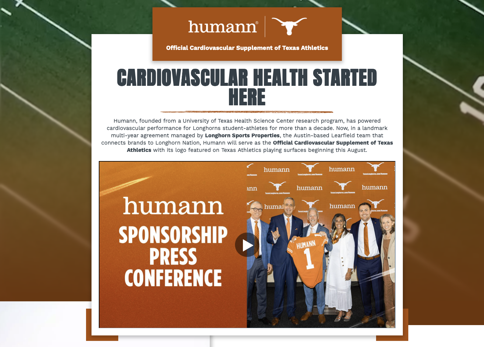 Humann x Texas Athletics