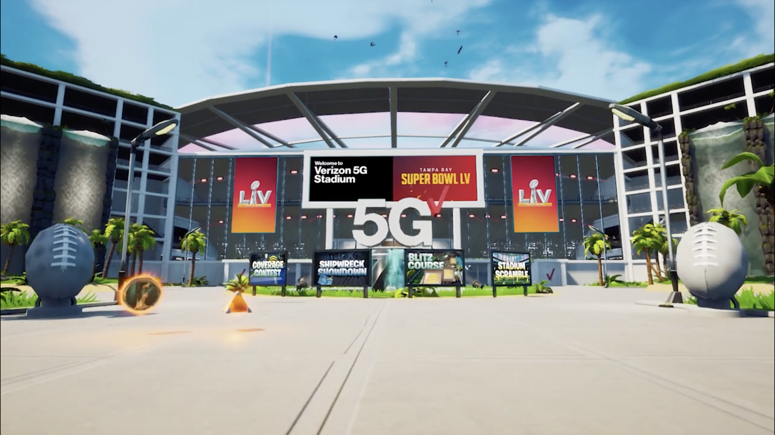 Verizon 5G Stadium in Fortnite